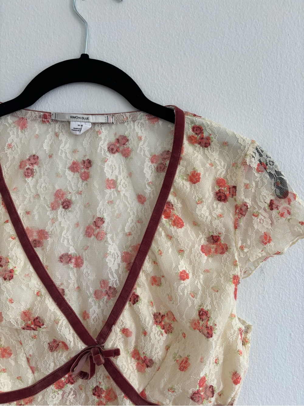 Kimchi Blue Floral Lace Top - Picture 2 of 3